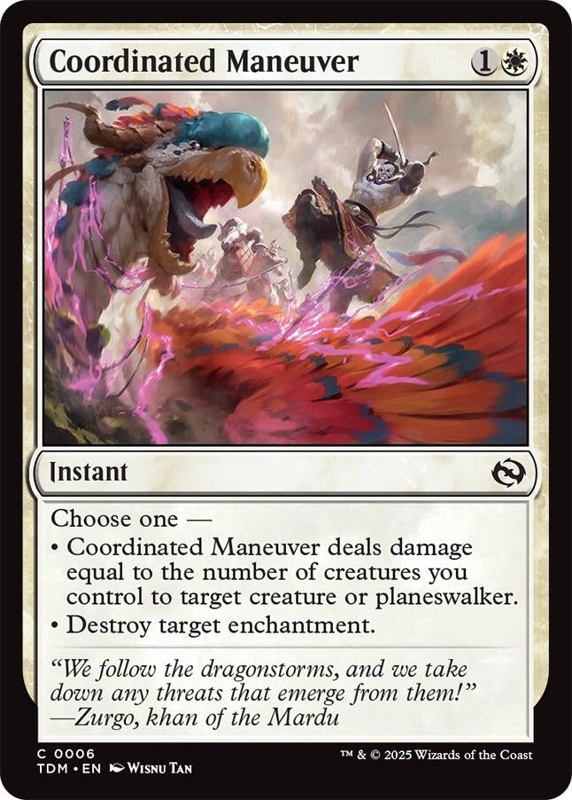 Coordinated Maneuver (6) (Tarkir: Dragonstorm) (TDM)
