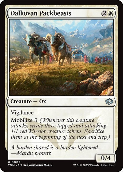 Dalkovan Packbeasts (7) (Tarkir: Dragonstorm) (TDM)