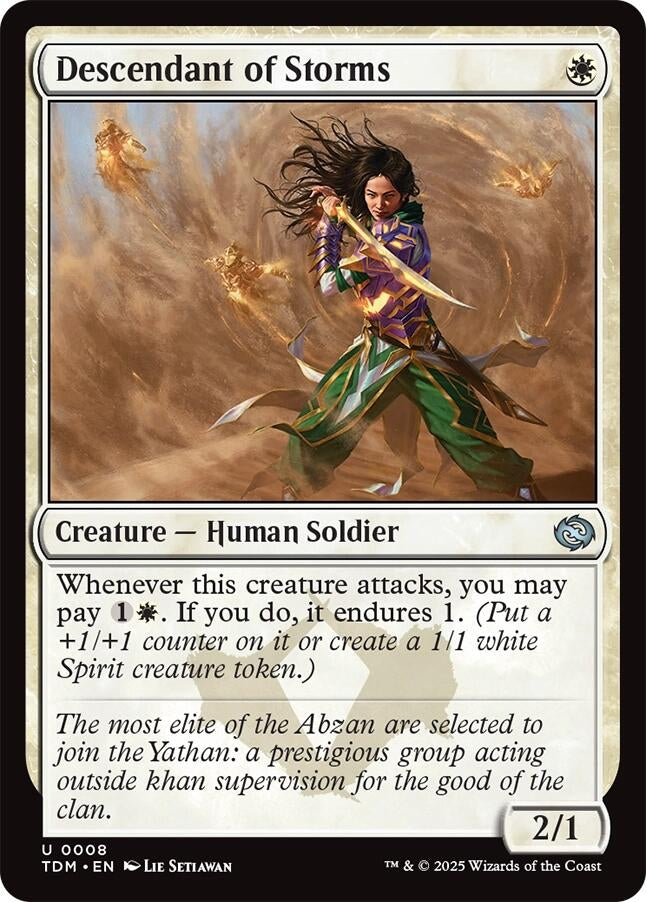 Descendant of Storms (8) (Tarkir: Dragonstorm) (TDM)