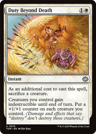 Duty Beyond Death (10) (Tarkir: Dragonstorm) (TDM)