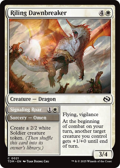 Riling Dawnbreaker (21) (Tarkir: Dragonstorm) (TDM)