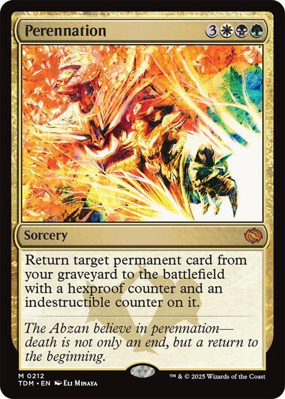Perennation (212) (Tarkir: Dragonstorm) (TDM)