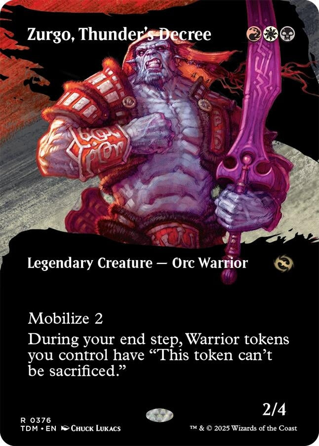 Zurgo, Thunder's Decree (Borderless) (376) (Tarkir: Dragonstorm) (TDM)