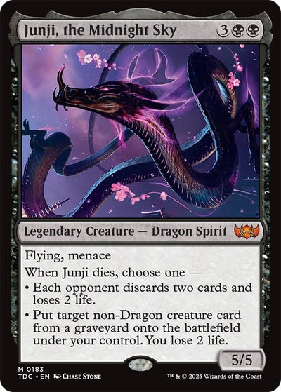 Junji, the Midnight Sky (183) (Commander: Tarkir: Dragonstorm) (TDC)