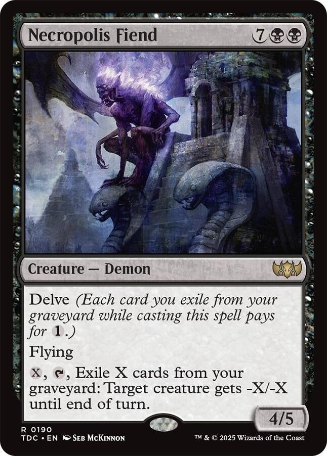 Necropolis Fiend (190) (Commander: Tarkir: Dragonstorm)