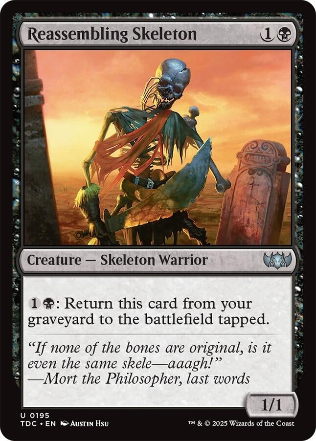 Reassembling Skeleton (195) (Commander: Tarkir: Dragonstorm)