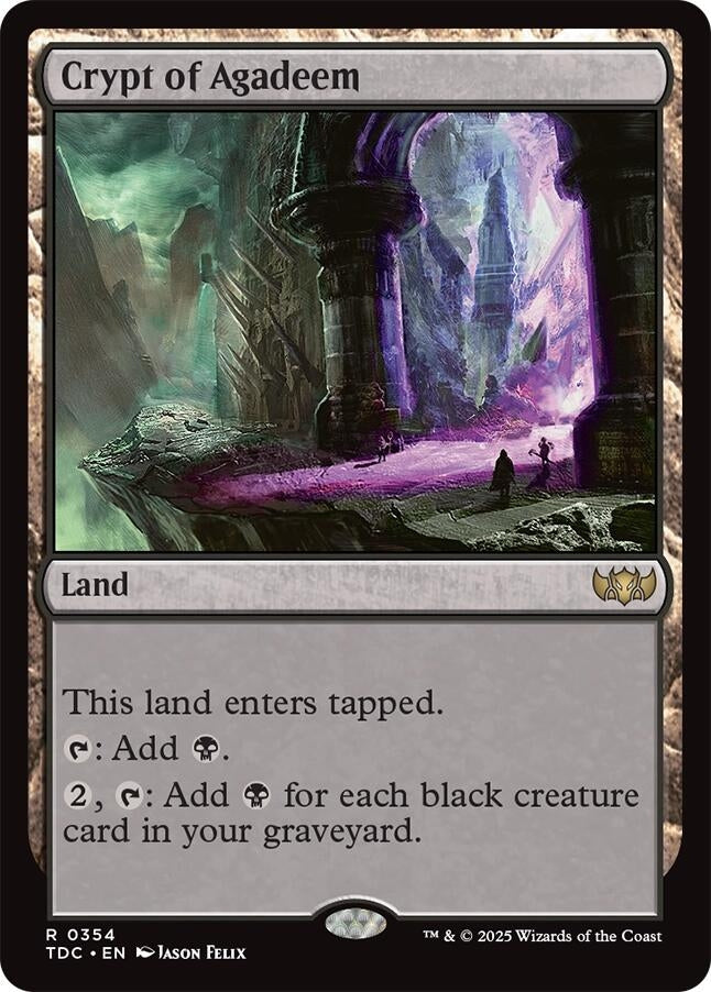 Crypt of Agadeem (354) (Commander: Tarkir: Dragonstorm)