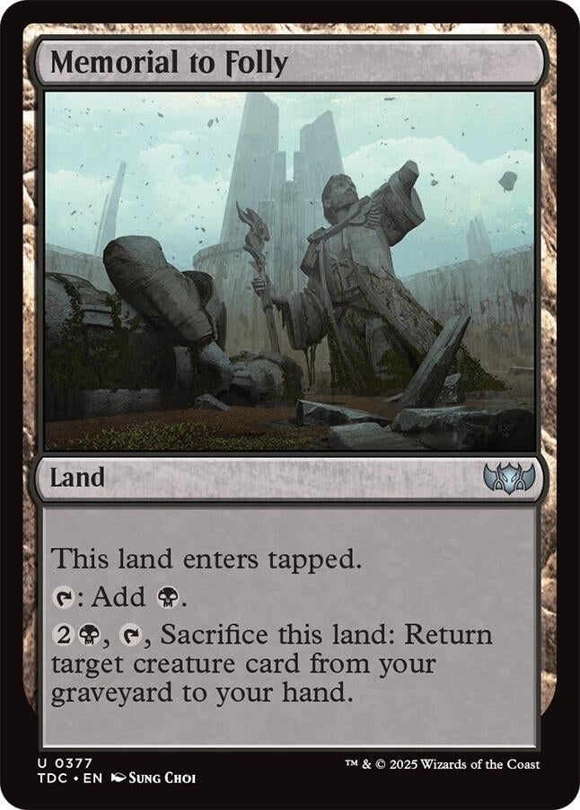 Memorial to Folly (377) (Commander: Tarkir: Dragonstorm)