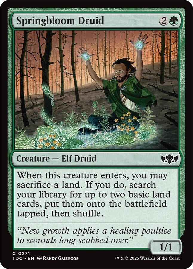 Springbloom Druid (271) (Commander: Tarkir: Dragonstorm)