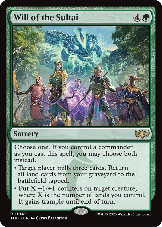 Will of the Sultai (49) (Commander: Tarkir: Dragonstorm)