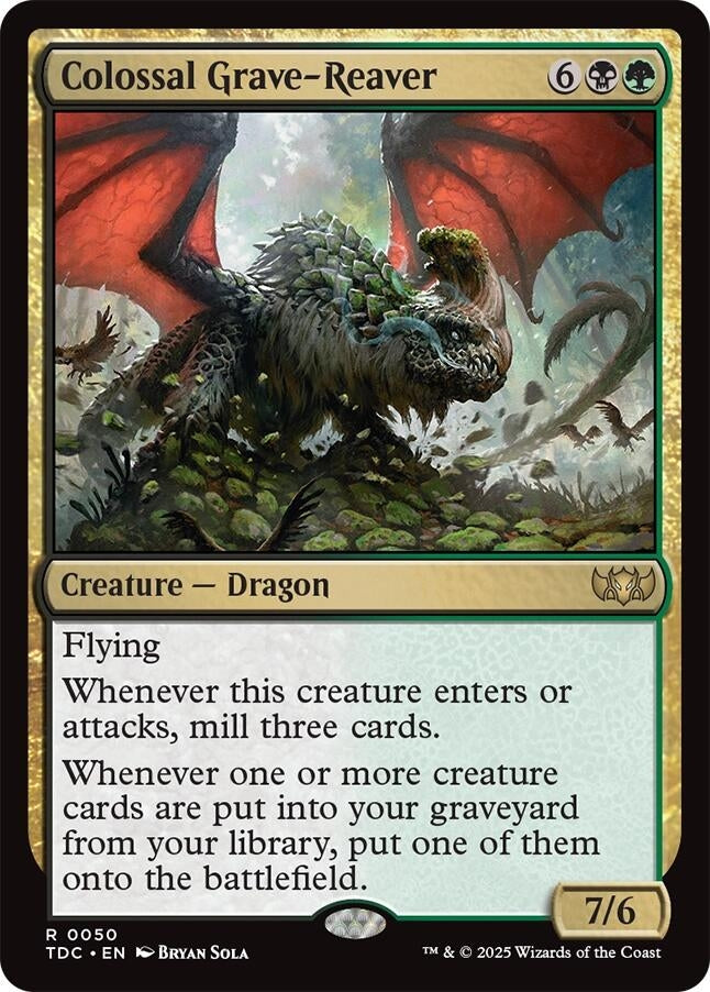 Colossal Grave-Reaver (50) (Commander: Tarkir: Dragonstorm) (TDC)