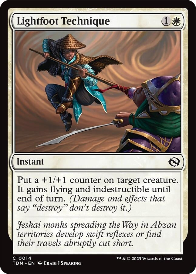 Lightfoot Technique (14) (Tarkir: Dragonstorm) (TDM)