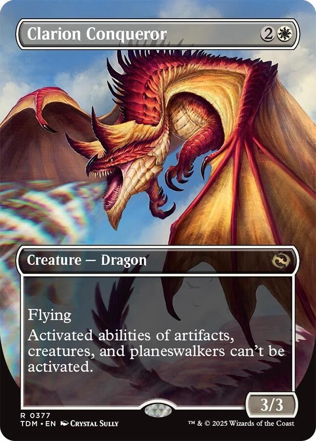 Clarion Conqueror (Borderless) (377) (Tarkir: Dragonstorm) (TDM)