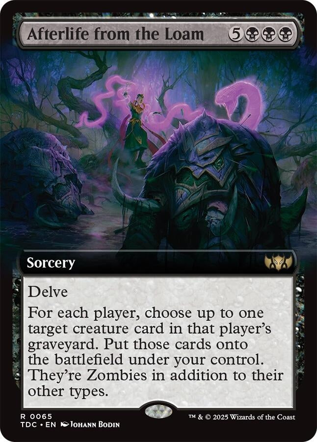 Afterlife from the Loam (Extended Art) (65) (Commander: Tarkir: Dragonstorm) (TDC)