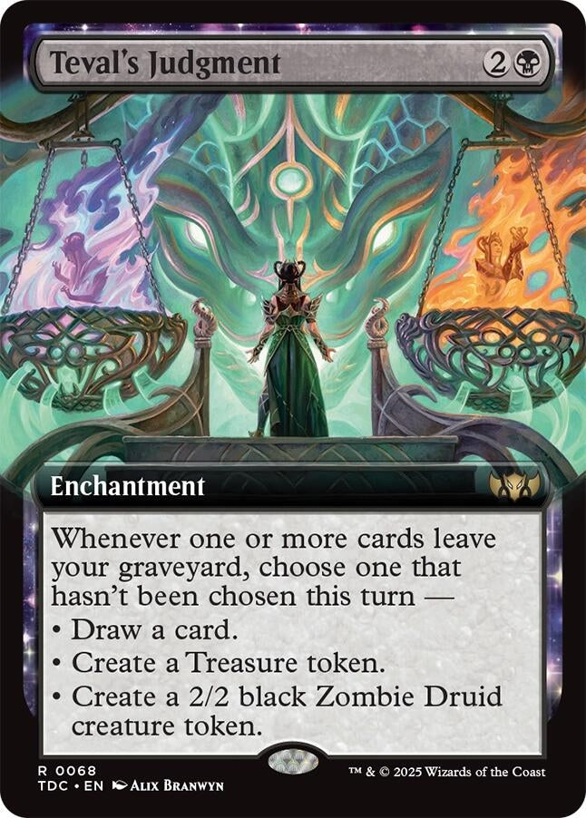Teval's Judgment (Extended Art) (68) (Commander: Tarkir: Dragonstorm) (TDC)