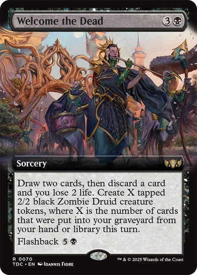 Welcome the Dead (Extended Art) (70) (Commander: Tarkir: Dragonstorm) (TDC)