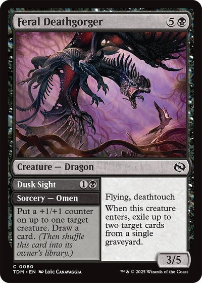 Feral Deathgorger (80) (Tarkir: Dragonstorm) (TDM)
