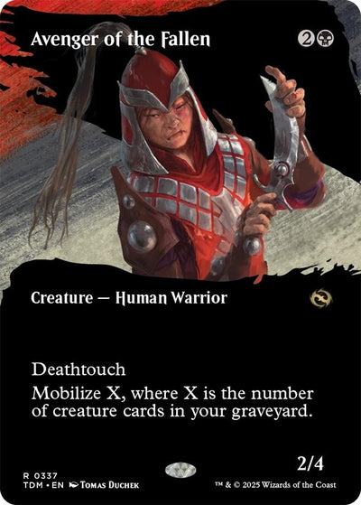 Avenger of the Fallen (Borderless) (337) (Tarkir: Dragonstorm) (TDM)