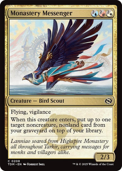 Monastery Messenger (208) (Tarkir: Dragonstorm) (TDM)