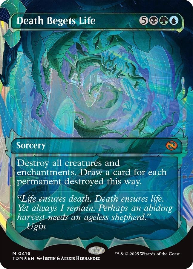 Death Begets Life (Showcase) (Halo Foil) (416) (Tarkir: Dragonstorm)