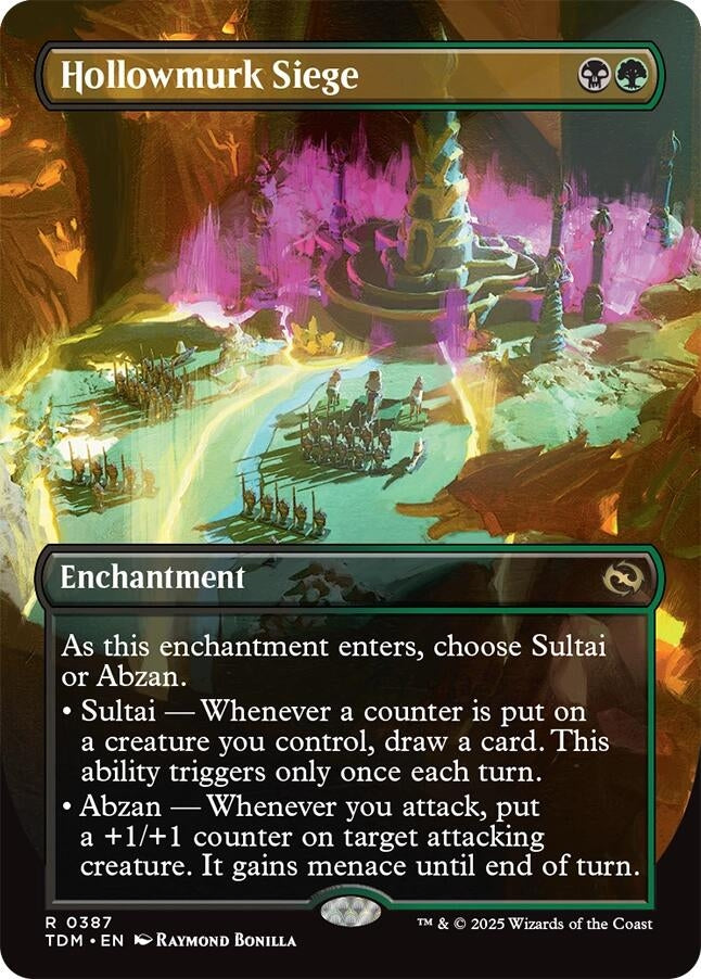 Hollowmurk Siege (Borderless) (387) (Tarkir: Dragonstorm) (TDM)