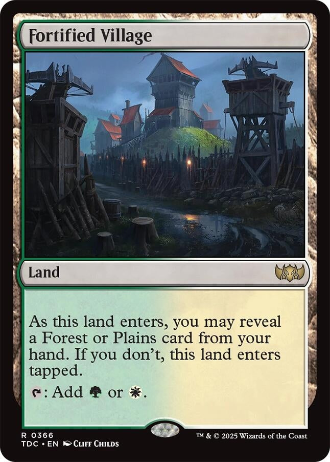 Fortified Village (366) (Commander: Tarkir: Dragonstorm)