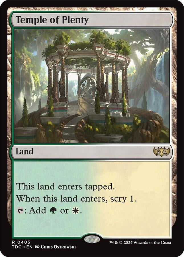 Temple of Plenty (405) (Commander: Tarkir: Dragonstorm)