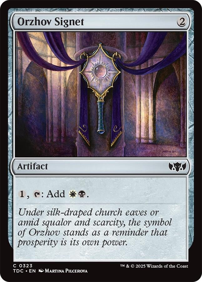 Orzhov Signet (323) (Commander: Tarkir: Dragonstorm)
