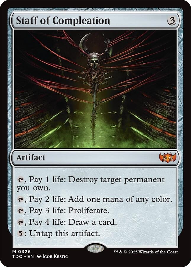 Staff of Compleation (326) (Commander: Tarkir: Dragonstorm)