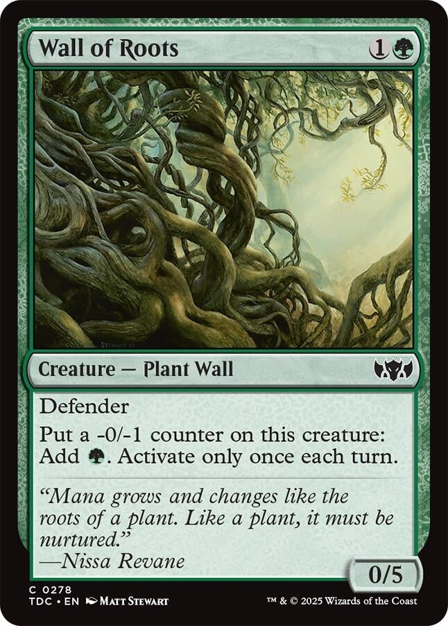 Wall of Roots (278) (Commander: Tarkir: Dragonstorm)