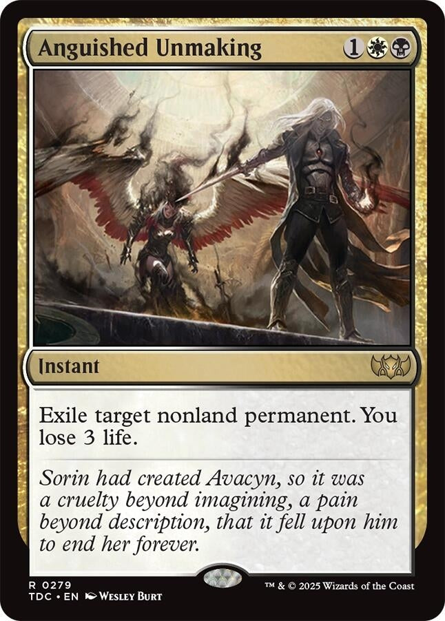 Anguished Unmaking (279) (Commander: Tarkir: Dragonstorm) (TDC)