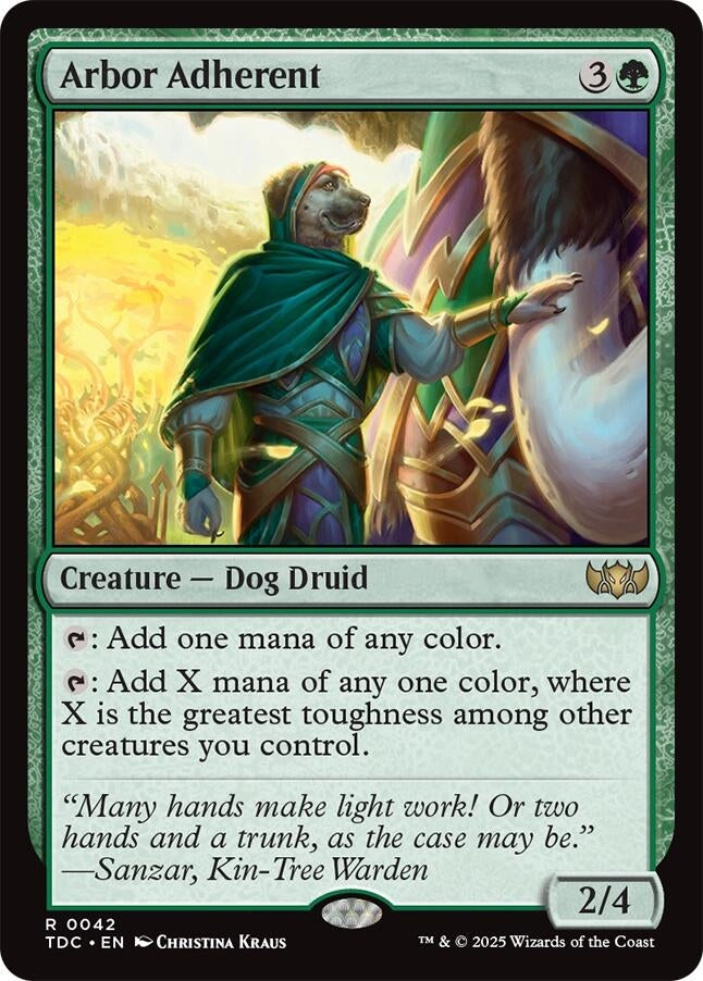 Arbor Adherent (42) (Commander: Tarkir: Dragonstorm)