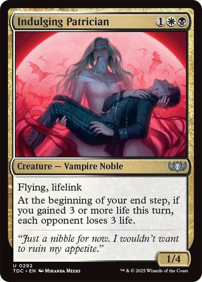 Indulging Patrician (292) (Commander: Tarkir: Dragonstorm)