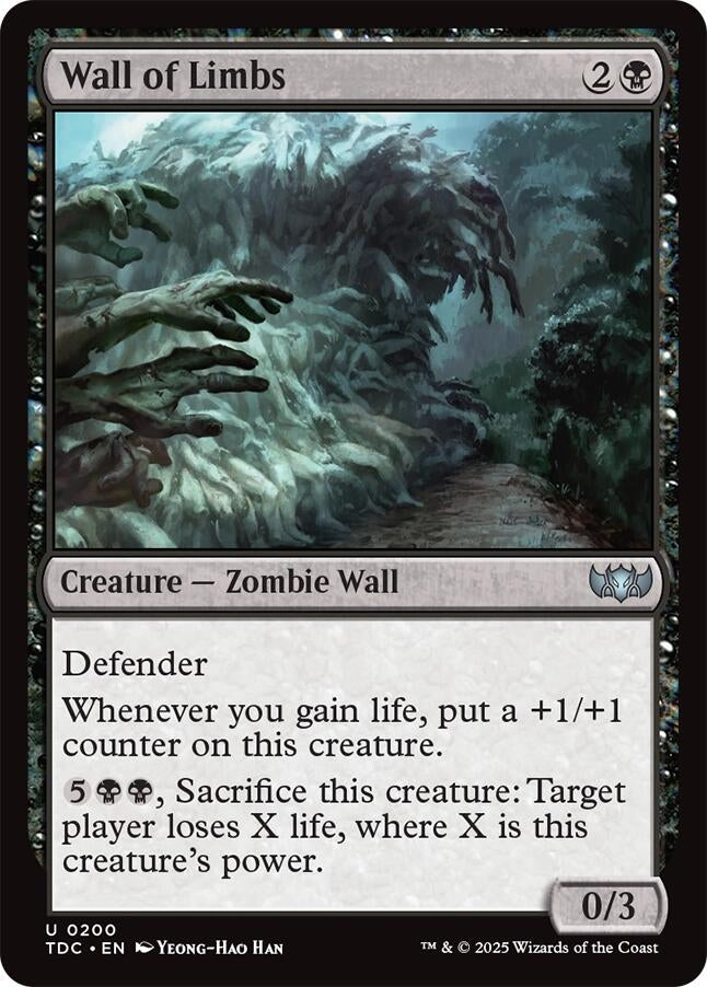 Wall of Limbs (200) (Commander: Tarkir: Dragonstorm)