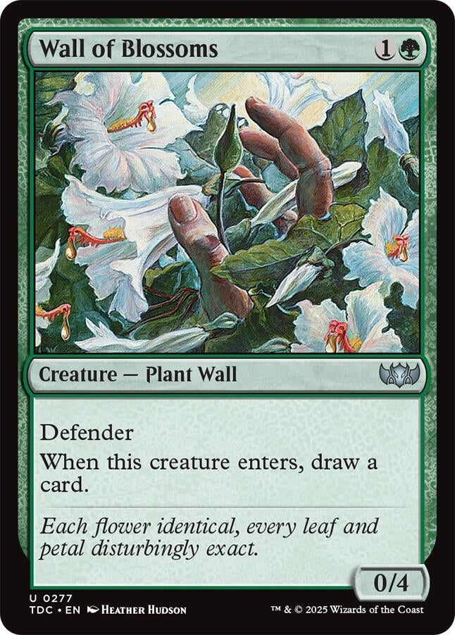 Wall of Blossoms (277) (Commander: Tarkir: Dragonstorm)