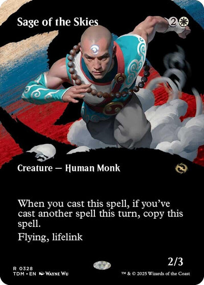 Sage of the Skies (Borderless) (328) (Tarkir: Dragonstorm) (TDM)
