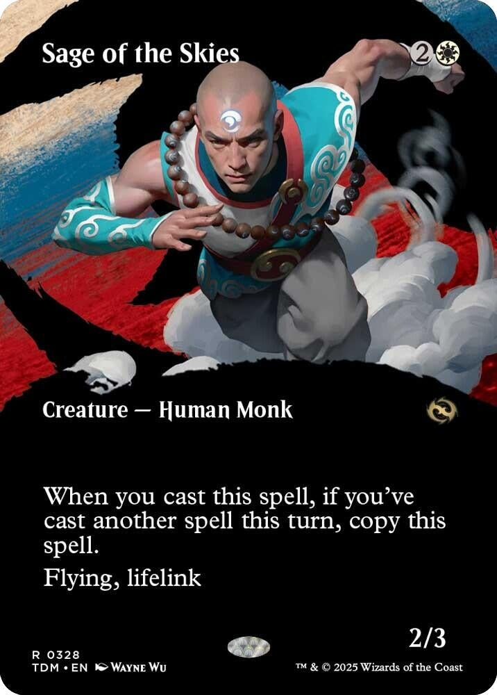 Sage of the Skies (Borderless) (328) (Tarkir: Dragonstorm) (TDM)