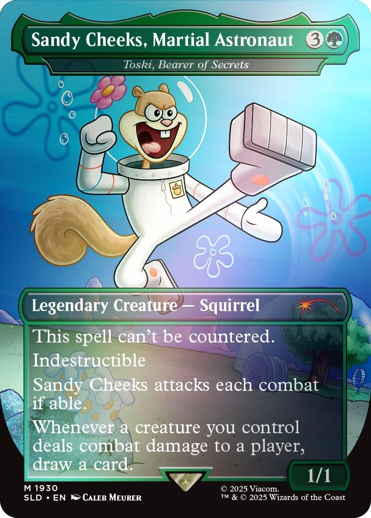 Sandy Cheeks, Martial Astronaut - Toski, Bearer of Secrets (Rainbow Foil) (1930) (Secret Lair Drop Series)