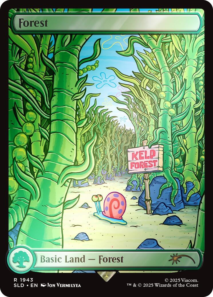Forest (1943) (Rainbow Foil) (1943) (Secret Lair Drop Series)