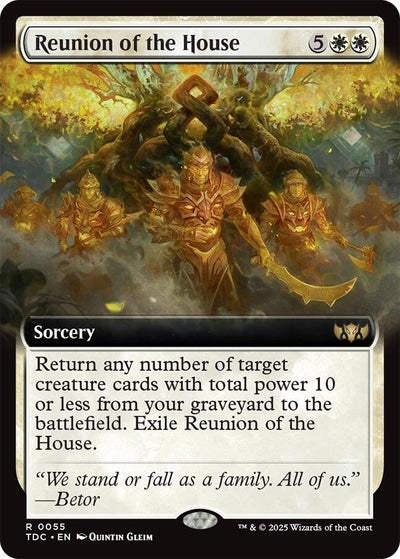 Reunion of the House (Extended Art) (55) (Commander: Tarkir: Dragonstorm) (TDC)