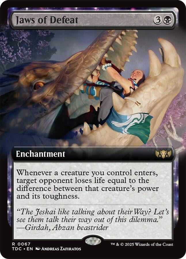 Jaws of Defeat (Extended Art) (67) (Commander: Tarkir: Dragonstorm) (TDC)