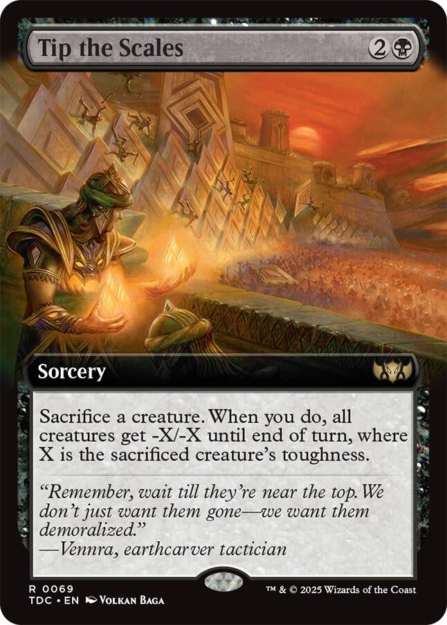 Tip the Scales (Extended Art) (69) (Commander: Tarkir: Dragonstorm) (TDC)