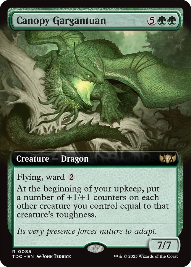 Canopy Gargantuan (Extended Art) (85) (Commander: Tarkir: Dragonstorm) (TDC)