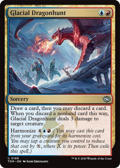 Glacial Dragonhunt (188) (Tarkir: Dragonstorm) (TDM)