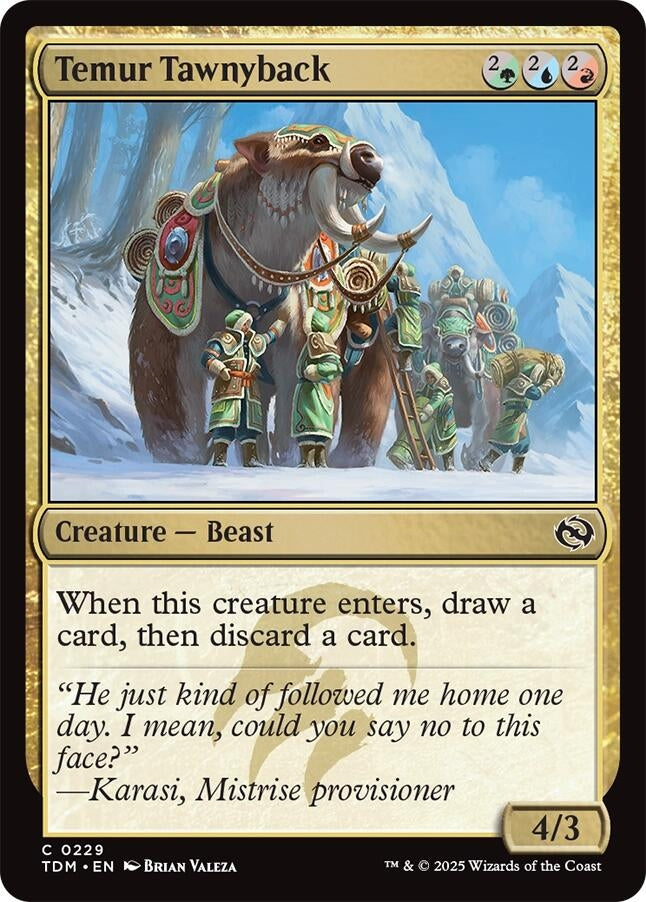Temur Tawnyback (229) (Tarkir: Dragonstorm) (TDM)