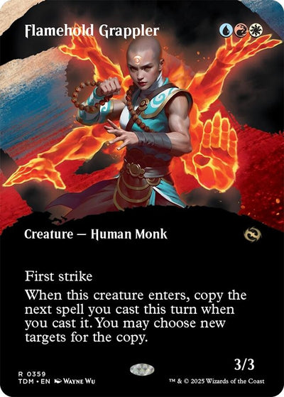 Flamehold Grappler (Borderless) (359) (Tarkir: Dragonstorm) (TDM)