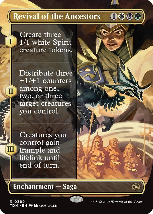 Revival of the Ancestors (Borderless) (389) (Tarkir: Dragonstorm) (TDM)