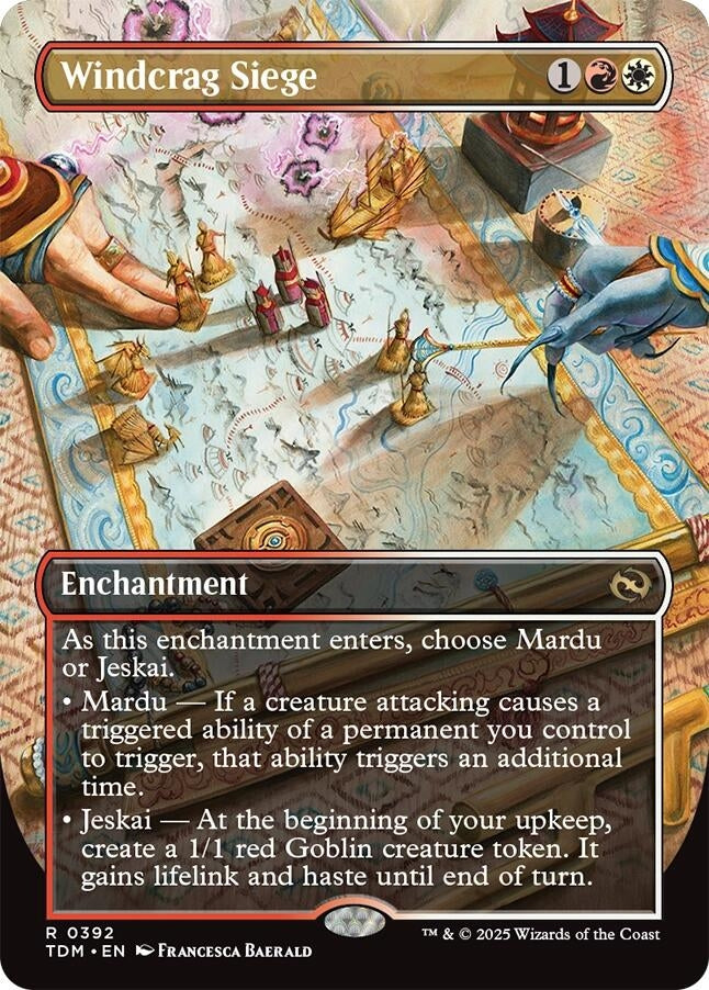 Windcrag Siege (Borderless) (392) (Tarkir: Dragonstorm)