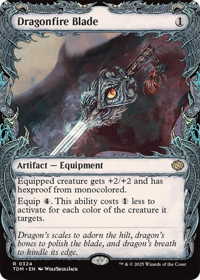 Dragonfire Blade (Showcase) (324) (Tarkir: Dragonstorm) (TDM)