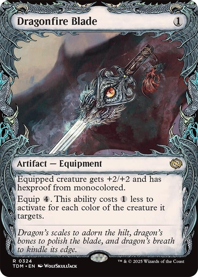 Dragonfire Blade (Showcase) (324) (Tarkir: Dragonstorm) (TDM)